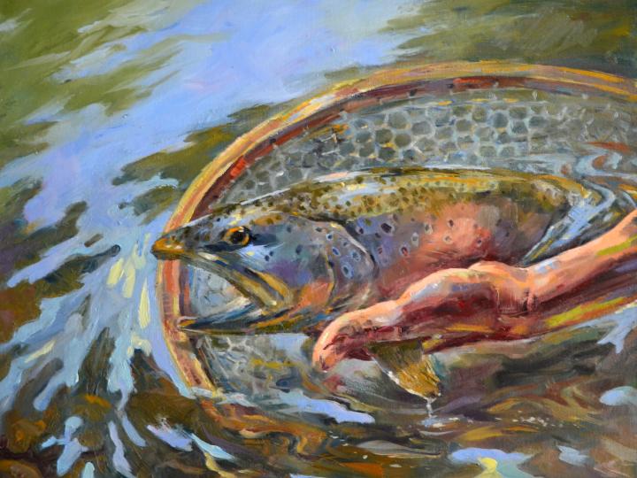 Release #3. Oil on canvas 20”x 16”