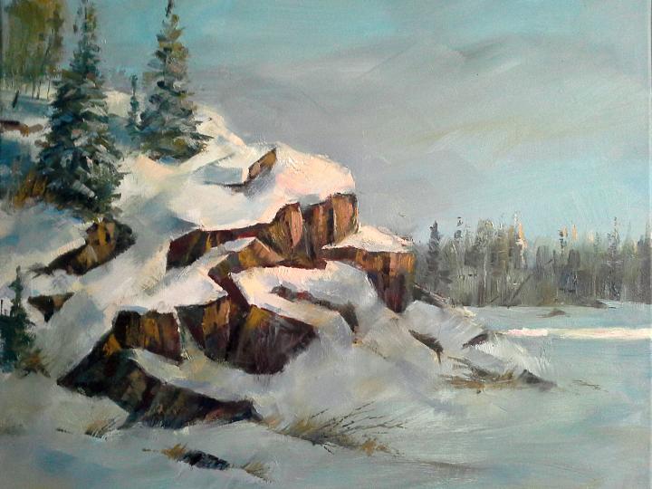 Last light, oil on canvas, 20"x16"