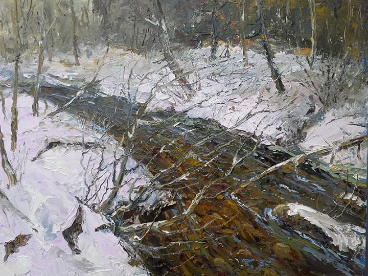 Early Spring. Oil on canvas board 20x24