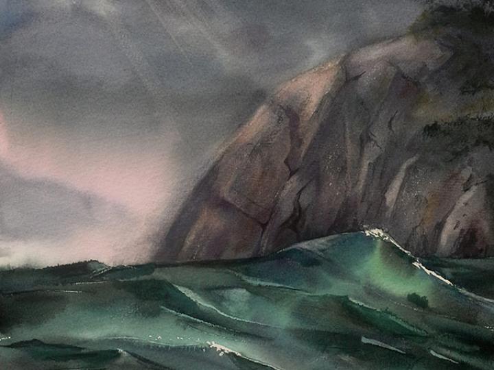 Watercolor #19. 12x16