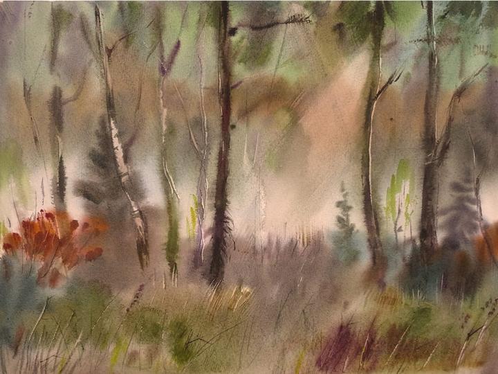 Watercolor #12. 15x12