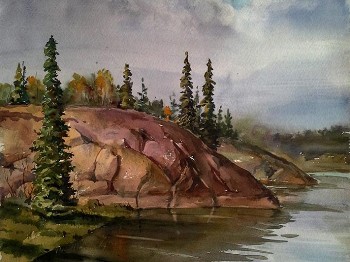 Watercolor #15. 18x22