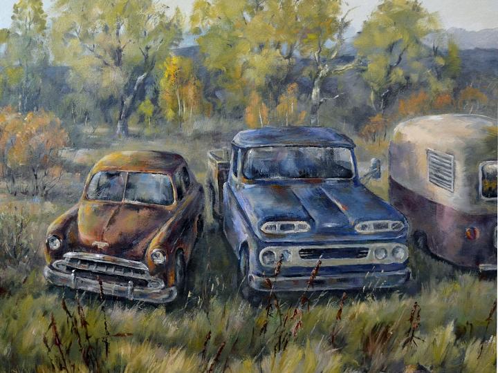 Rural morning. Oil on canvas 30”X 30”