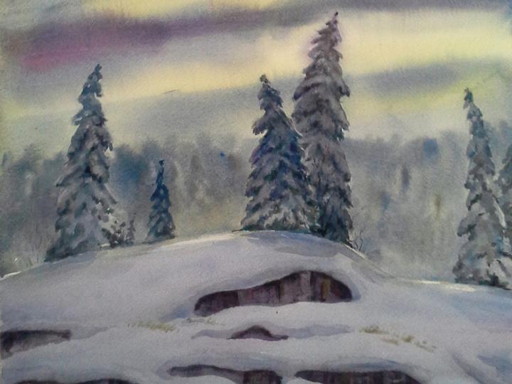 Watercolor #24. 14X14