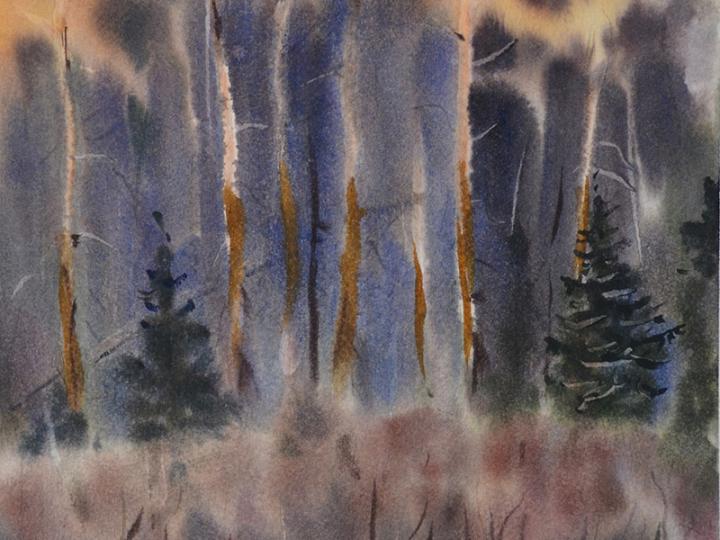 End of the day. Waterrcolor 17x11